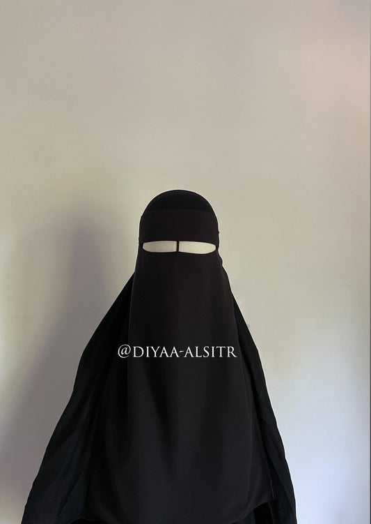 One layer nose string niqab